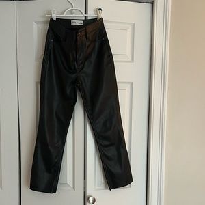 Zara Faux Leather The Dreed Pants